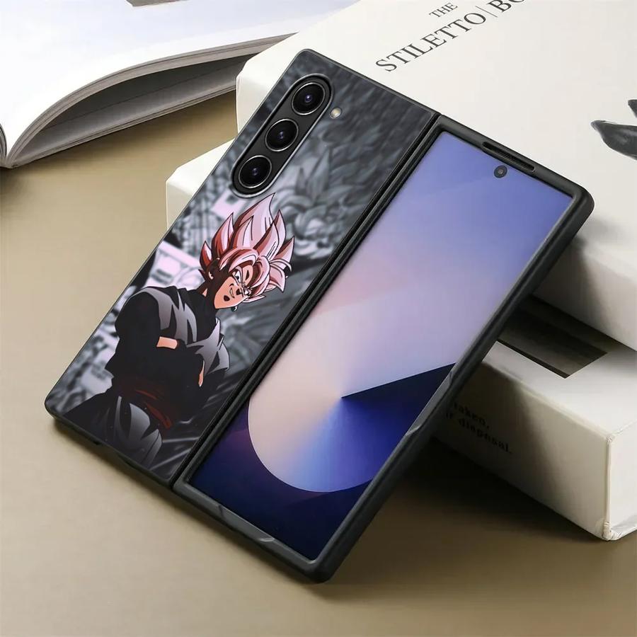 Coque pour Samsung Galaxy ZFold6 ZFold3 Z Fold 7 6 5 4 3 ZFold5 ZFold7 ZFold4 Coque Arrière de Téléphone Anime Dragon Balls