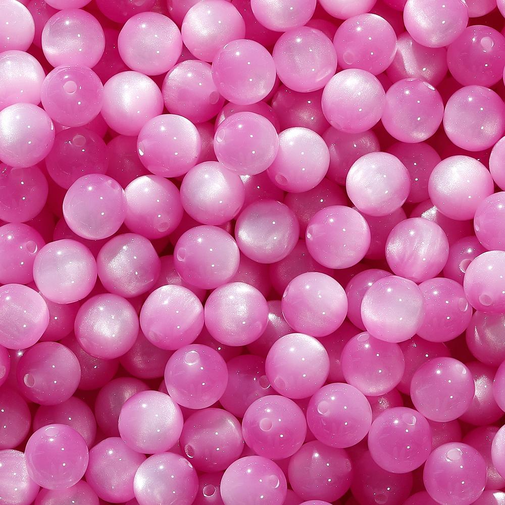10/20Pcs/Lot 8/10/12mm Resin Imitation Cat Eye Round Beads for Handmade Making Jewelry Diy Bracelet Necklace Accessories