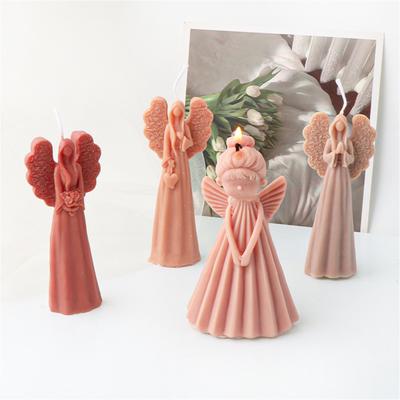 Prayer Angel Candle Silicone Mold DIY Multi Style Wings Princess Doll Gypsum Resin Aromath Candle Mold Home Decoration Craf
