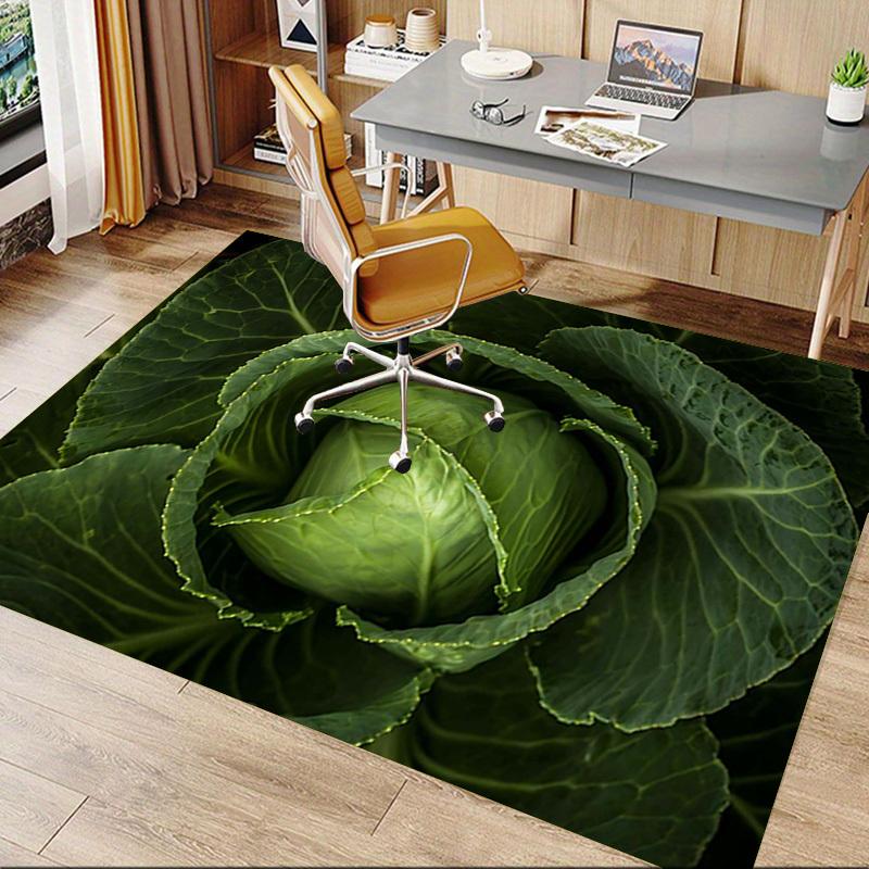 1PC cabbage Extra Large Non Slip Floor carpet, Office, family, Studio   Large Area Rug Indoor Rugs, Bold Statement Piece