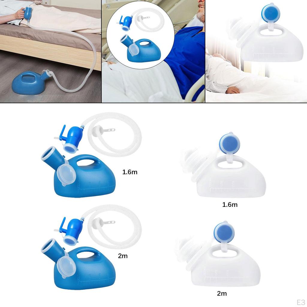 Male Urinal Bottle Men Potty 2000ml Leakproof Portable Pee Urinary Container for Sitting