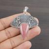Natural Rhodochrosite Gemstone 925 Sterling Silver Jewelry  Pendant 1.85" AJP-1997
