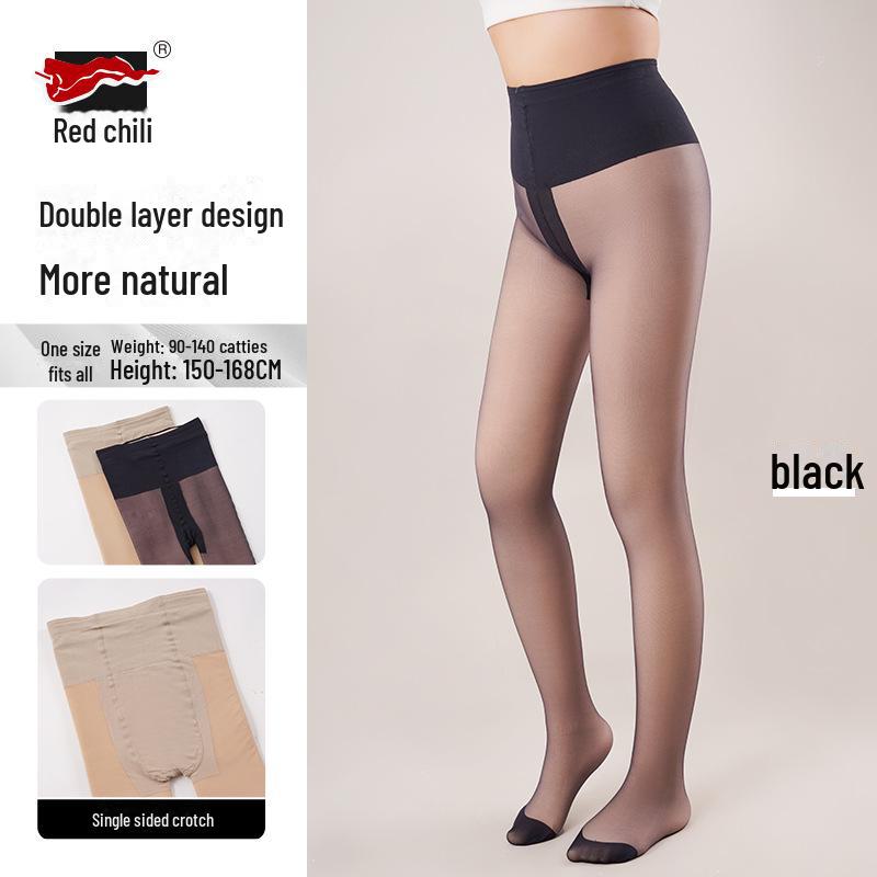 

Черные двухслойные леггинсы Natural Nude Plus Velvet из утолщенного бархата для осени/зимы 180g thin velvet чёрный