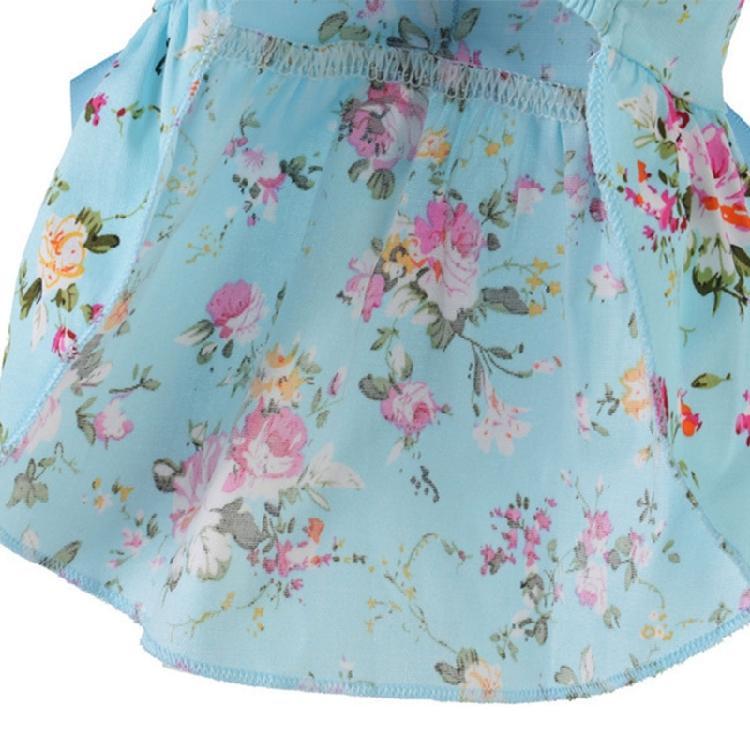 Delicate Pet Dress Dog Skirt Pet Dress Dog Camisole Floral Dress Beach