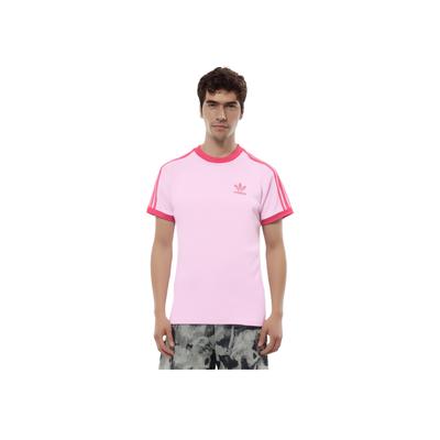Oriģināls SS25 Cali Mode Ērts Daudzpusīgs Vienkāršs Vīriešu Tops ar Īsām Piedurknēm Caurspīdīgi Rozā Naturāli Rozā KR0292