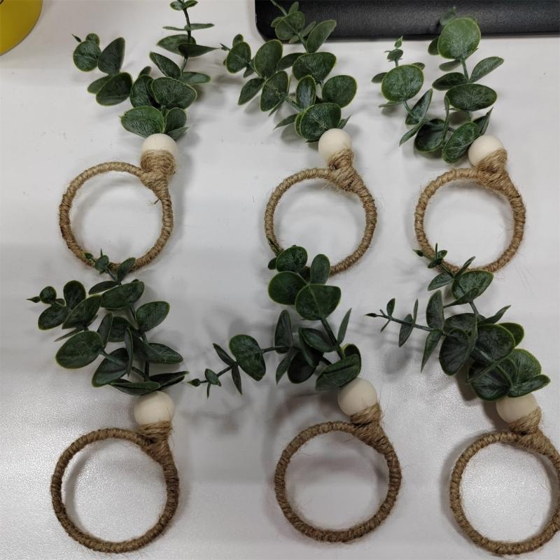 6/12 Stück Rustikale Blätter Serviettenringe Party Servietten Schnalle Servietten Schnalle Einfache Hochzeiten Tischdekorationen für Täglich