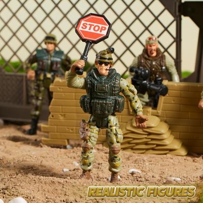 Joyfy 16 szt. Zestaw żołnierzyków wojskowych Armia i Zespół SWAT z wojskowymi akcesoriami do broni dla chłopców na prezent urodzinowy