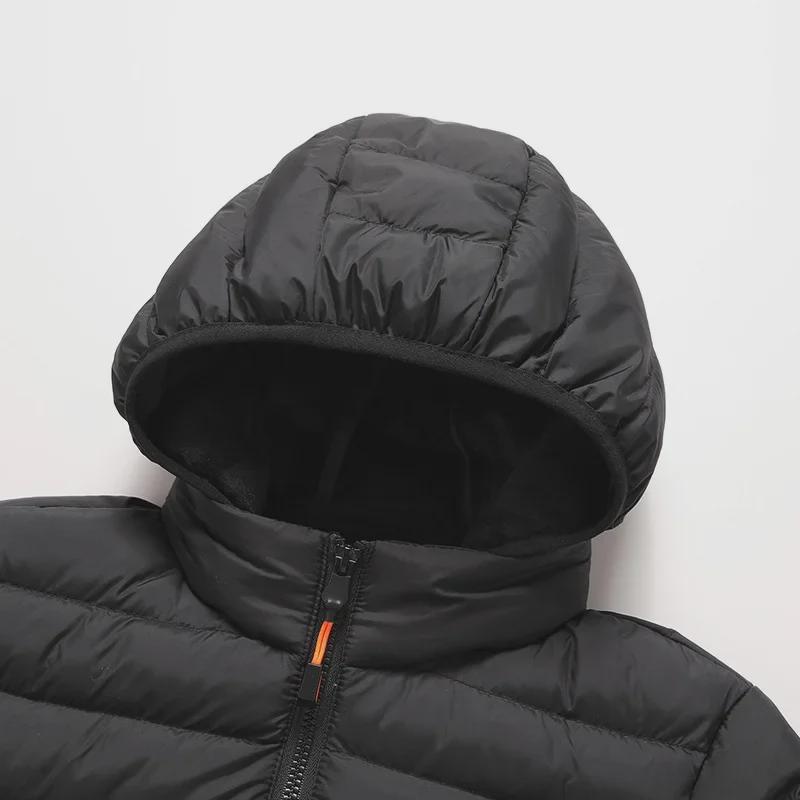 Herren 2024 Winter Slim Fit Baumwollmantel mit abnehmbarer Kapuze - Koreanischer Stil Lässig Trend mit Rippstrick-Design