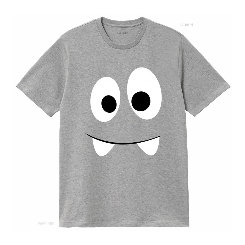 Schreckliches Monster Herren T Shirt Cool Cartoon Eyes Design for Men Vintage Washed Fashion Graphic Streetwear Stretched