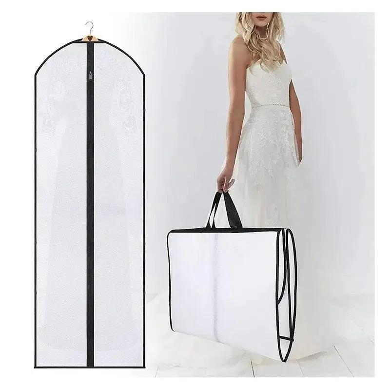 183x60cm Garment Clothes Dust Cover Suit Dress Jacket Travel Wedding Dress Protector Bag Anti-dust Moistureproof