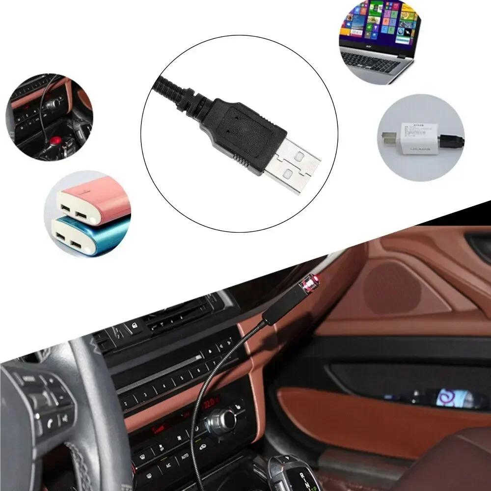 LED Car Roof Star Night Light Projector Atmosphere Galaxy Lamp USB Decorative Adjustable for Auto Roof Room Ceiling Decoration