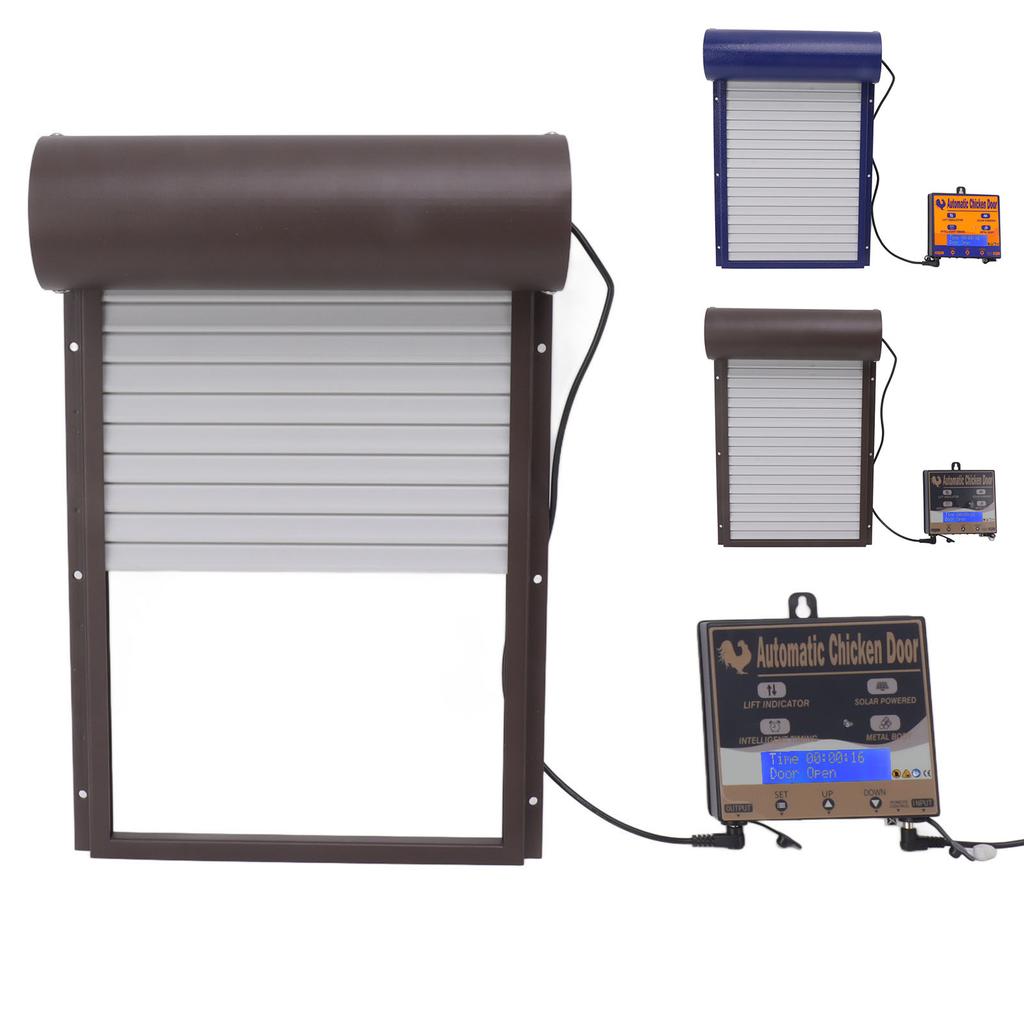 Automatic Chicken Coop Door Light Sensing Timing Remote Control 3 In 1 Coop Door for Breeding Farm