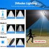 10000W Upgradované 168LED solární pouliční světlo Venkovní vodotěsná LED pro zahradní stěnu Nastavitelný úhel solární lampa Vestavěná 10000mAH