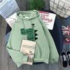 Fleece thickened sweater female autumn and winter student loose cc long sleeve hoodie top jacket