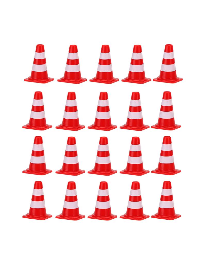 10pcs Mini Traffic Cones Miniature Traffic Cones Mini Traffic Signs Barricades Signs Traffic Scene Roadblock Construction Fun for All Ages