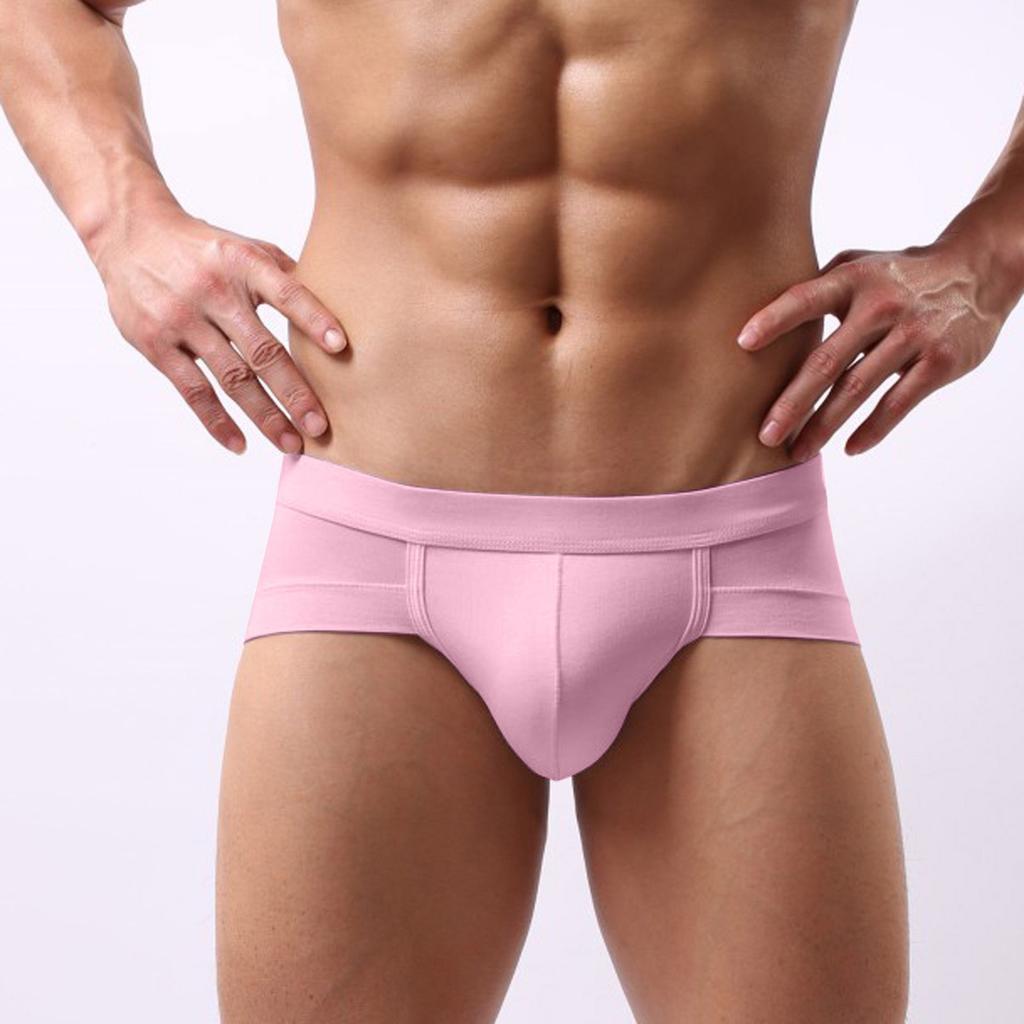 Men's Underwear,briefs, Men's U-shaped Bags, Anti-clogging, Low Waist, Solid Color