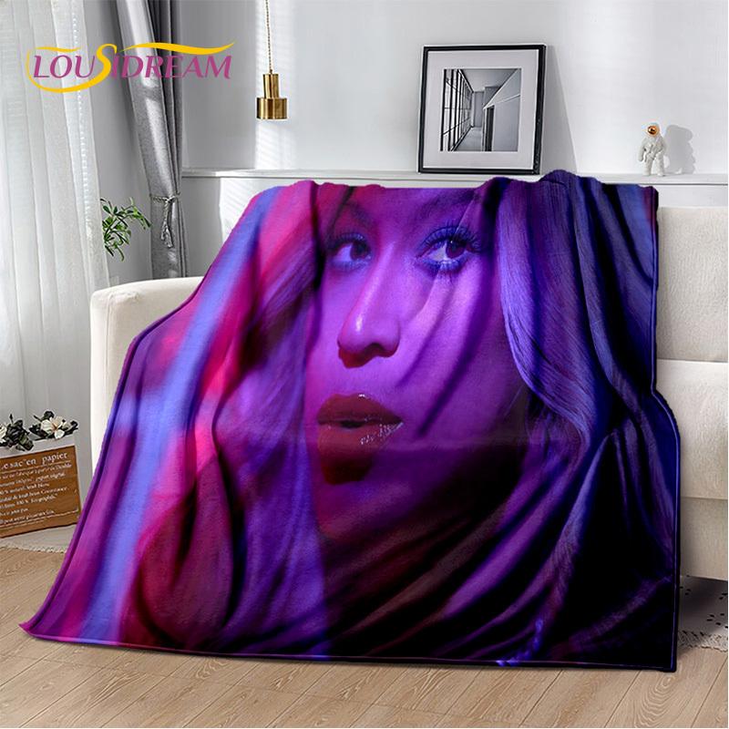 3D Latest Beyonce Giselle Knowles Soft Plush Blanket,Flannel Blanket Throw Blanket for Living Room Bedroom Bed Sofa Picnic Cover