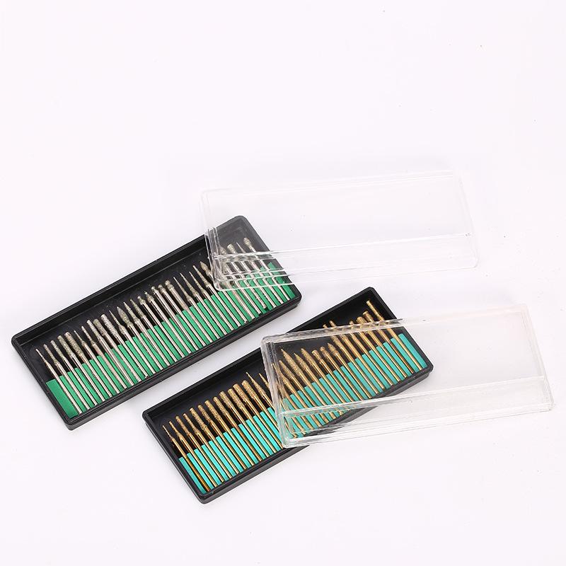 30-teiliges Diamant-Schleifkopf-Set für Jade-Schnitzerei