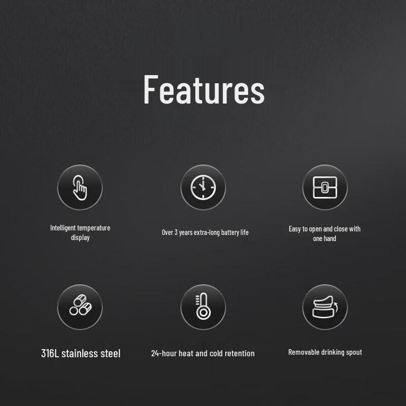 Supor Smart Stainless Steel Thermos Cup