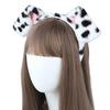 Niedliche Plüsch-Ohr-Haarbänder für Dalmatinerhunde Spa-Stirnband Realistische Tierohren Comic-Convention-Requisiten Festival-Party-Accessoire