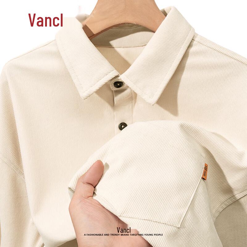 VANCL Men's Vintage Corduroy Long Sleeve Shirt
