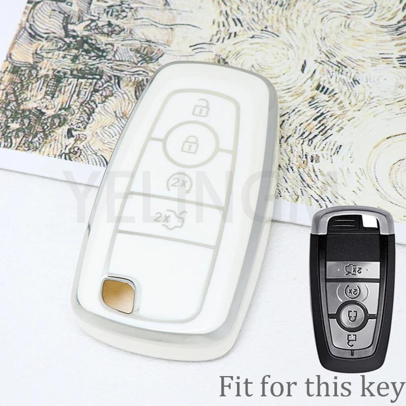 3 4 5 Button Car Key Cover For Ford Fusion Mondeo Mustang Explorer Edge Ecosport For Lincoln Mondeo Mkc Mkz Mkx Key Case For Car