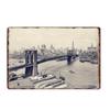 New York Kovové plakáty Vintage plechová cedule Vlajka USA Bar Pub Klub Záchod Nástěnná dekorace Domácí talíř Retro plakety 20x30 cm
