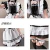 ANONIE Maid Cosplay Set for Cute White Luxury Size 2XL Costume, Beginners, Costume, + Black, Set,