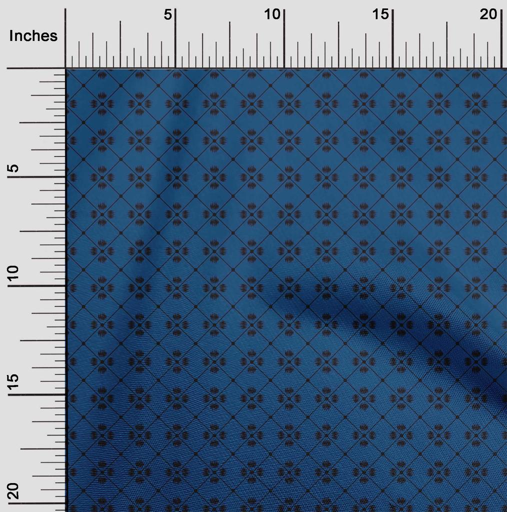 oneOone Cotton Flex Fabric Geometric Ikat Print Sewing Fabric BTY 40 Inch