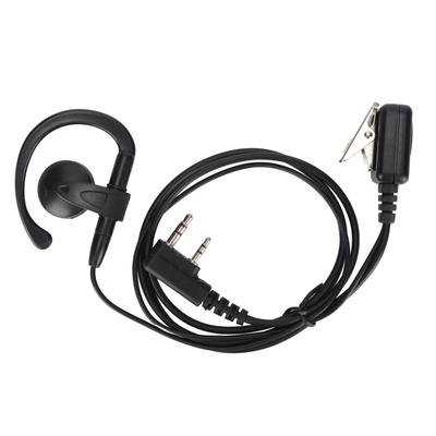 Ακουστικό ραδιοφώνου 2 δρόμων G Shape Walkie Talkie 2 Pin Ακουστικό με μικρόφωνο Lline για Kenwood για Baofeng
