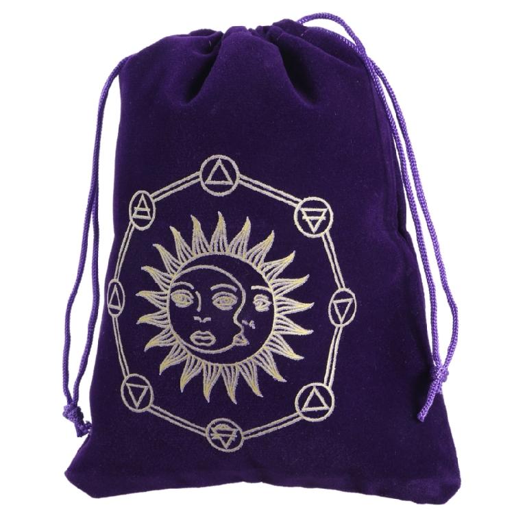 Würfel Zugbeutel Schmuckbeutel Organizer Tarot Orakelkarten Aufbewahrungstasche Reise Geschenktasche Hexerei Zubehör