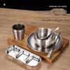 304 Stainless Steel Double-Layer Rice Bowl