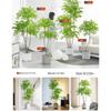 Large Indoor Potted Nandina Domestica Faux Plant - Luxury Green Décor for Living Room