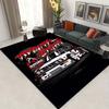 Classic Car Design Area Rug Vintage Style Carpet for Living Room and Bedroom Non-Slip Creative Floor Mat Home Decor Washable
