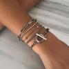 Layered Shiny Rhinestones Bracelets Set for Women Trendy Charms Hand Chains 2026 Fashion Jewelry Accessories On Hand Girls Gifts