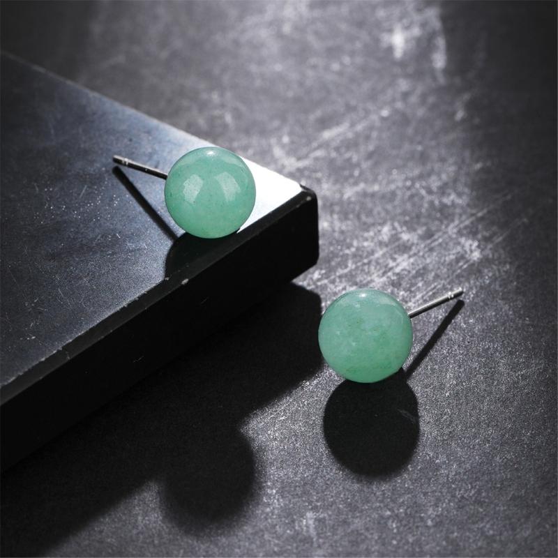 Handcrafted Gemstones Studs Earrings Stylish Crystal Bead Design Ear Accessories Jewelry For Everyday Formal Wear