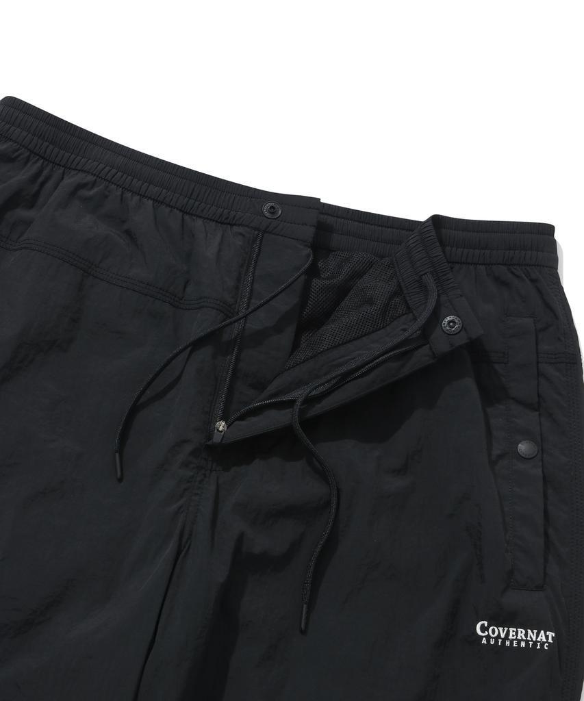 COVERNAT Comfy Nylon Windbreaker Pants Black
