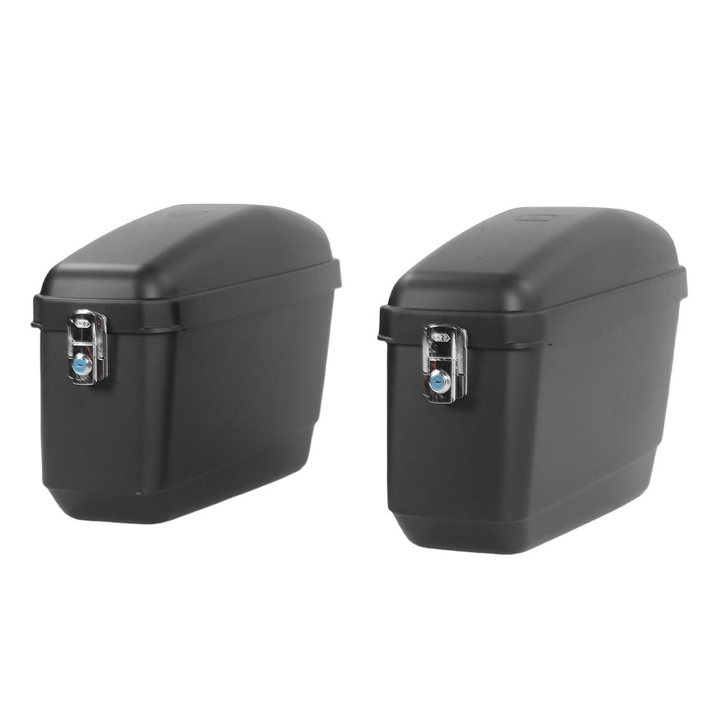 Motorcycle Hard Saddle Bag 45L Capacity Matte Black Finish   Saddlebags Luggage   Replacement for  