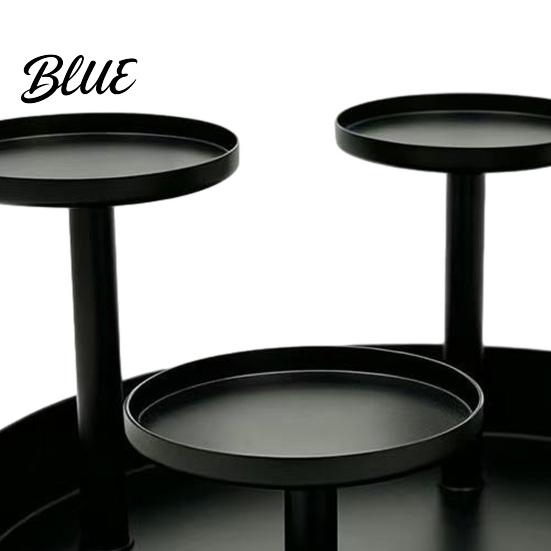 Indoor Ambient Lighting Elegant Fireplace Holder Circular Pillar Candle Stand Metal 4-Pillar Tiered Mantle Decor