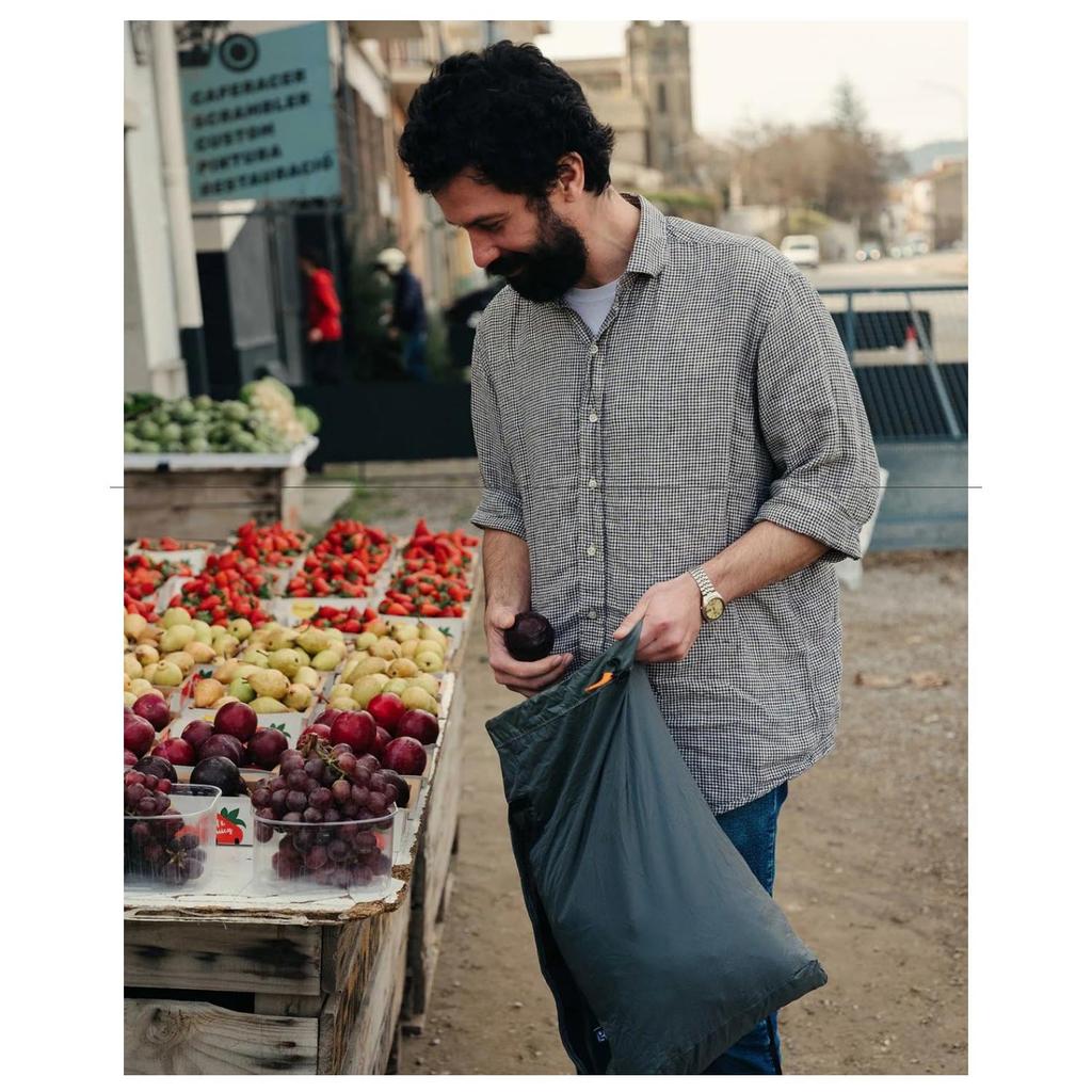 Gossamer Gear RikSak GREY Rucksack, Gray, Lightweight, Packable, Hanging Stretch Mesh Pocket, 20L Capacity