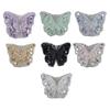 Glittering Sequins Butterfly Applique Decoration For Fabric Improvement On Hats Bags And DIY Ideas