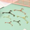 5Pcs Retro Doll Hangers Metal Mini Hangers For Ob11 Doll Clothes Dress Pants Accessories Dollhouse Furniture Bedroom Decor