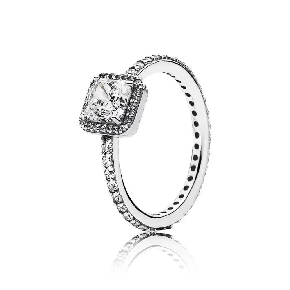 New 925 Sterling Silver Women's Classic Red Heart Crown Fashion Ring Valentine's Day Light Luxury Jewelry Romantic Gift