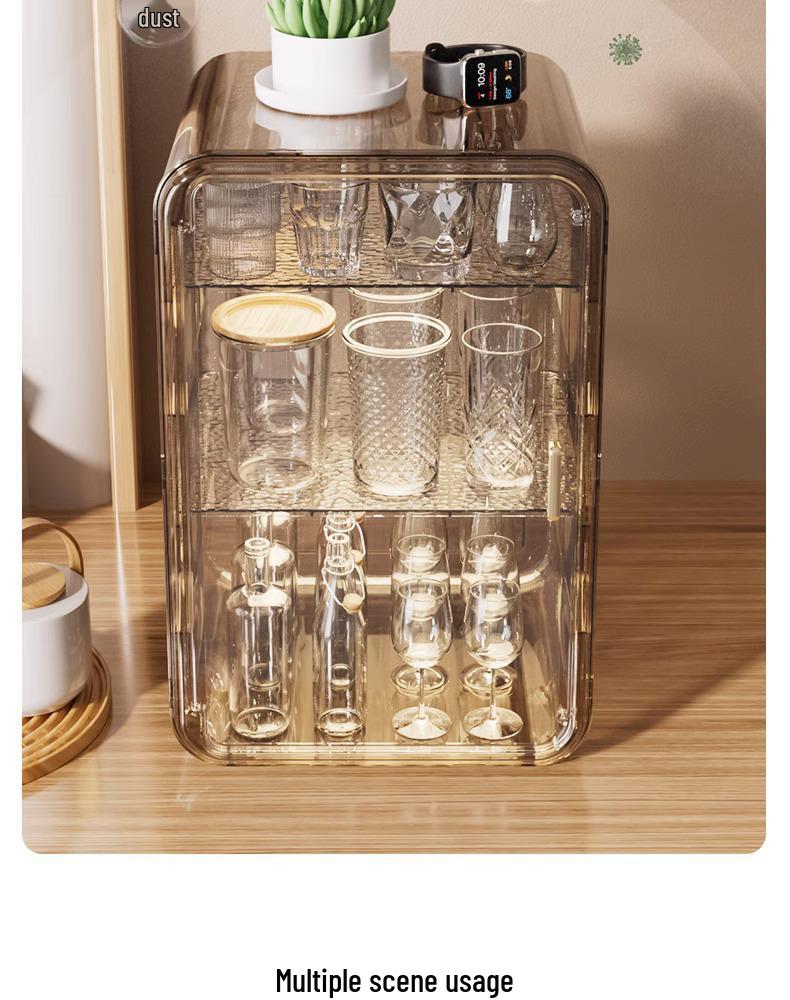 Dustproof Tea & Coffee Cup Storage Rack