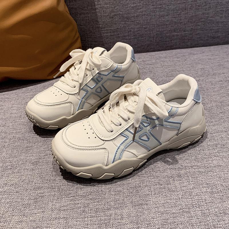 Platform dad shoes women's autumn 2025 new height-increasing casual single shoes Forrest Gump shoes soft-soled sports shoes running shoes