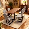 Miniature Dining Table And Chair Set 1/12 Dollhouse Mini Table Chair Furniture Model Dollhouse Home Scene Decor Pretend Play Toy