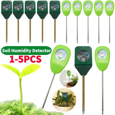 1-5Pcs Soil Moisture Meter Plant Watering Test Soil Humidity Monitor Detector Hygrometer Flower Testing Gardening Measuring Tool