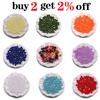 50-400pcs/lot 4/6/8/10/12MM Hole Imitation Pearl Beads Round Plastic Acrylic Spacer Bead for Jewelry Making Findings Supplies