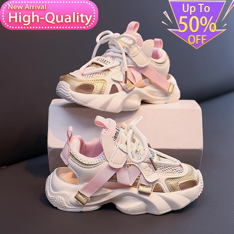 Spring Mesh Breathable Childrens Sports Shoes Lightweight Shock-absorbing Sports Shoes Campus Soft Casual Shoes