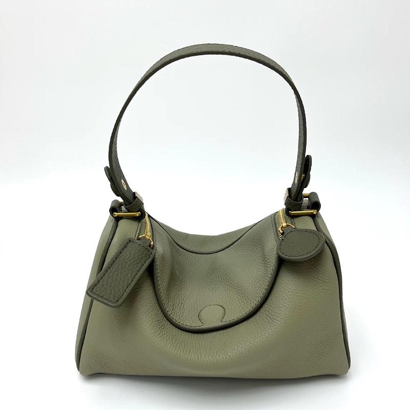 2024 Leather Lindi doctor bags Fashion women Boston Pillow Handbags high quality commuter Designer Shoulder Crossbody Bag